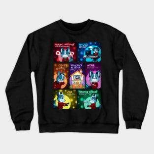 Safety Tips by ZacBlue Crewneck Sweatshirt